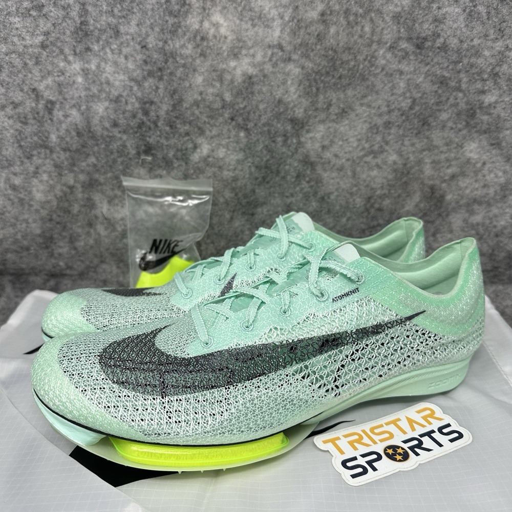 Nike Air Zoom Victory Track Shoes Mens Sz 11.5 Mint Foam Volt Spikes DR9908-300